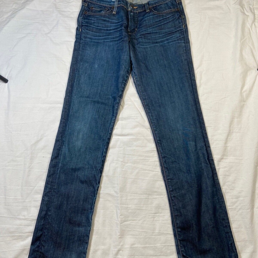 Lucky Brand Women's Sweet Straight Dark Wash Jeans Mid Rise Size 6/28 - Picture 2 of 10